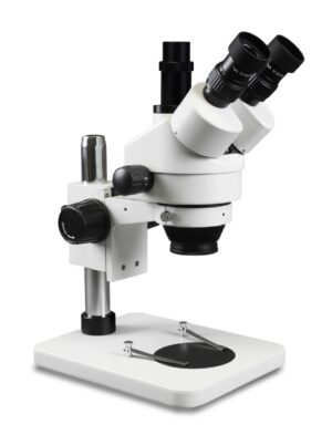 WP-1F Simul-Focal Trinocular Zoom Stereo Microscope - 0.7X-4.5X Zoom Range