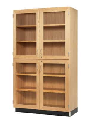 Tall Storage Cabinets (4 Glazed Doors)