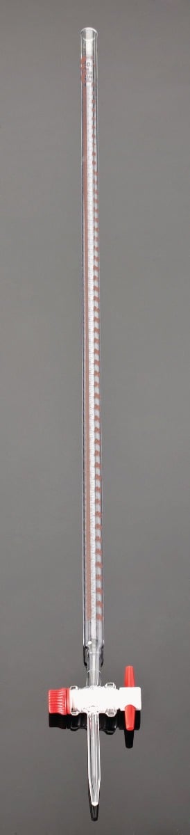 Burets with Straight Bore PTFE Key Stopcock, Class B