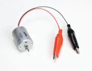 Miniature DC Motor with Alligator Leads