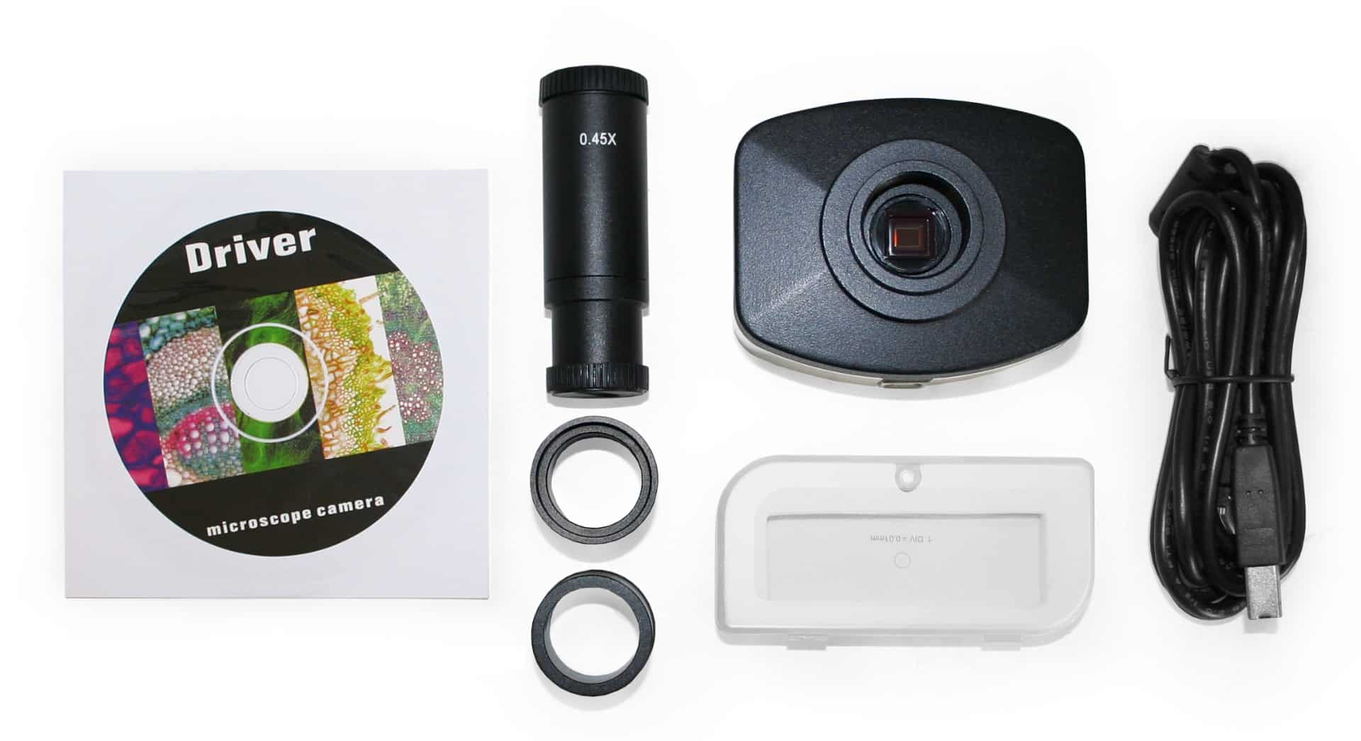 WP-2AFZ-IFR07-10N Simul-Focal Trinocular Zoom Stereo Microscope - 0.7X-4.5X Zoom Range, 0.5X & 2.0X Auxiliary Lenses, 144-LED Ring Light, 10MP Digital Eyepiece Camera - Image 4