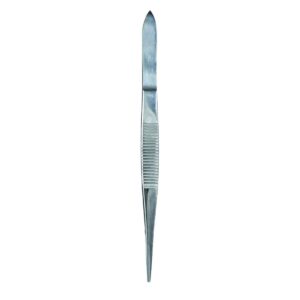Dissecting Forceps, Stainless Steel, Medium Points, 4.5" Straight
