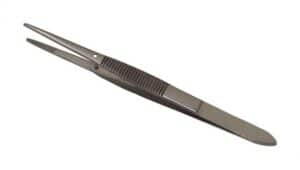 Dissecting Forceps, Chrome Plated, Medium Points, 4.5" Straight