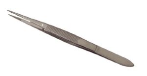 Dissecting Forceps, Stainless Steel, Fine Points, 4.5" Straight