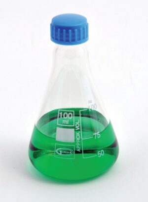 Erlenmeyer Flasks with Screw Caps