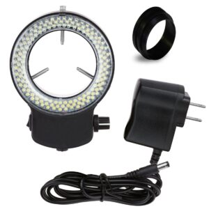 144-LED Ring Light with Intensity Control - Black or White
