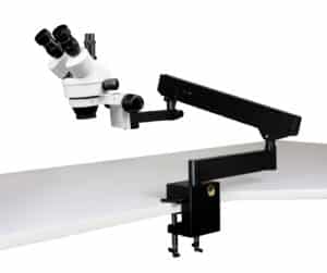WP-7F Simul-Focal trinocular Zoom Stereo Microscope - 0.7X - 4.5X Zoom Range