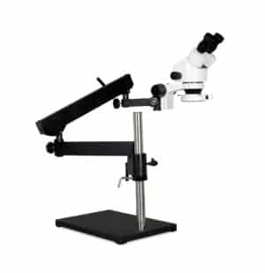 WP-9E-IFR07 Binocular Zoom Stereo Microscope - 0.7X - 4.5X Zoom Range, 144-LED Ring Light