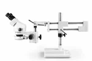 WP-5E-IFR07 Binocular Zoom Stereo Microscope - 0.7X - 4.5X Zoom Range, 144-LED Ring Light