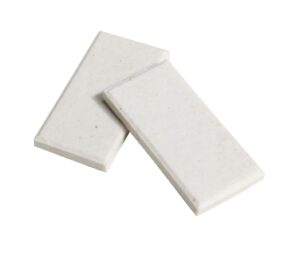 White Streak Plates, 1" x 2"