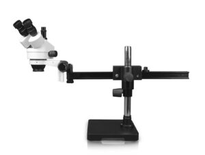 WP-2AF Simul-Focal Trinocular Zoom Stereo Microscope - 0.7X-4.5X Zoom Range