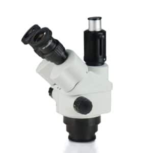 Simul-Focal Trinocular Zoom Stereo Microscope Head with Lockable Zoom