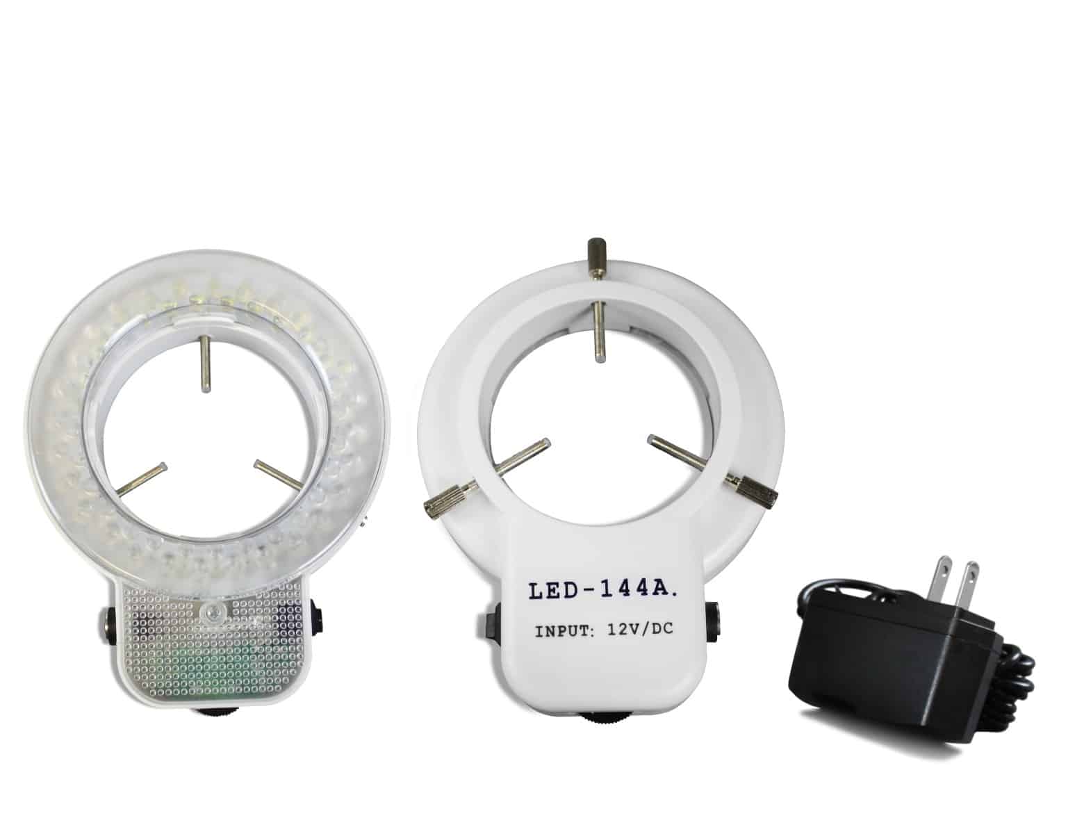 WP-5FZ-IFR07-DNS-5.0-WH Simul-Focal Trinocular Zoom Stereo Microscope - 0.7X - 4.5X Zoom Range, 0.5X & 2.0X Auxiliary Lenses, 144-LED Ring Light, 5MP WiFi Digital Camera - Image 4